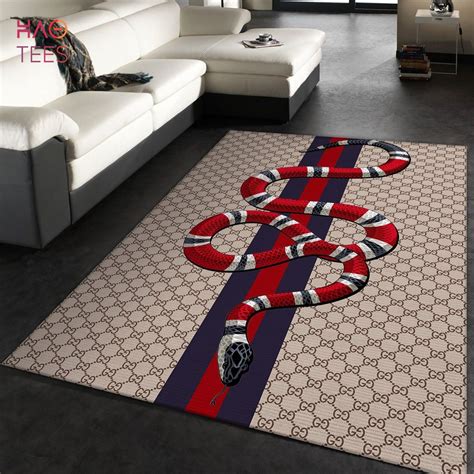 Gucci Snake Living RoomRug, Gucci Pattern Bedroom Carpet, .